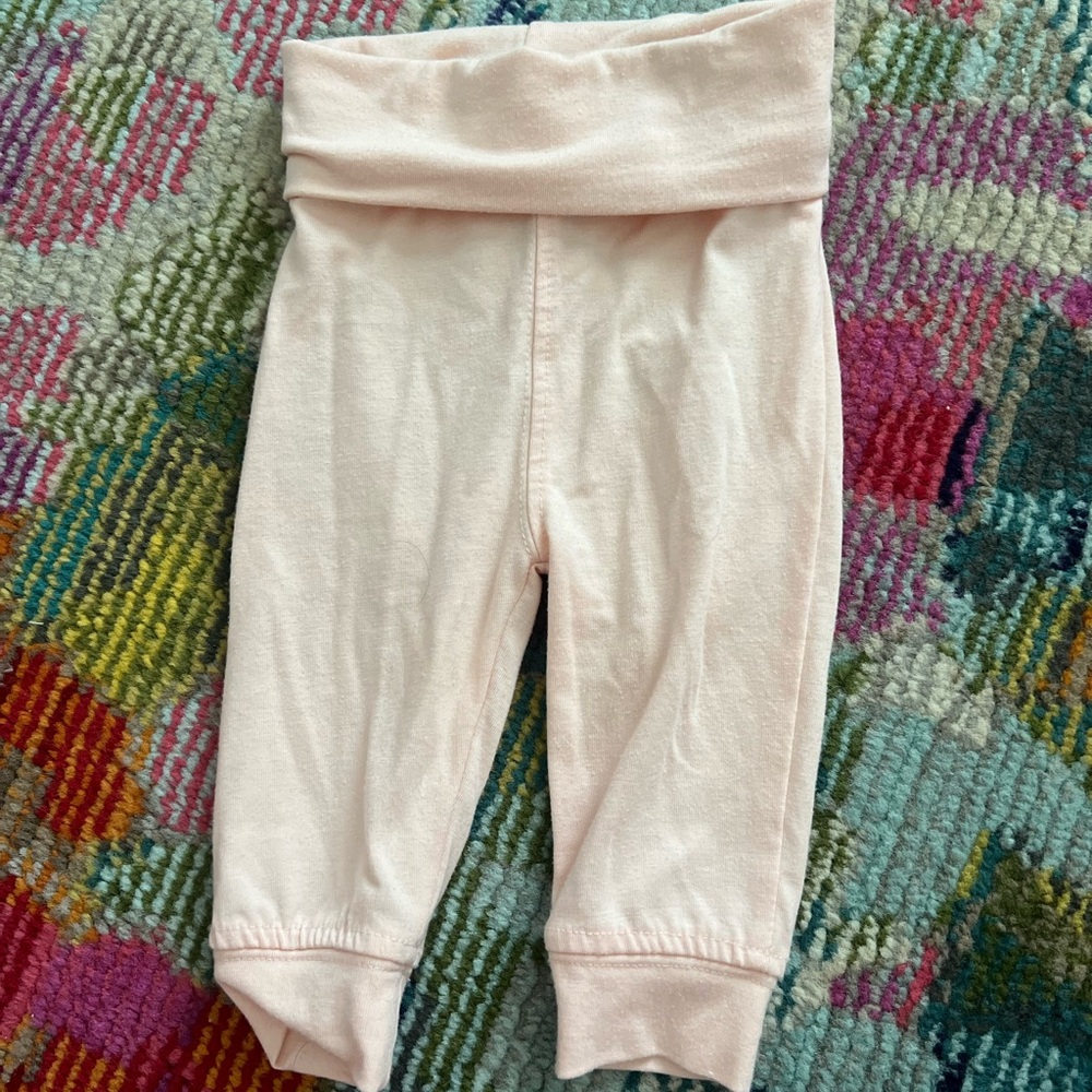 Caden Lane 0-3 Soft Pink Baby Leggings